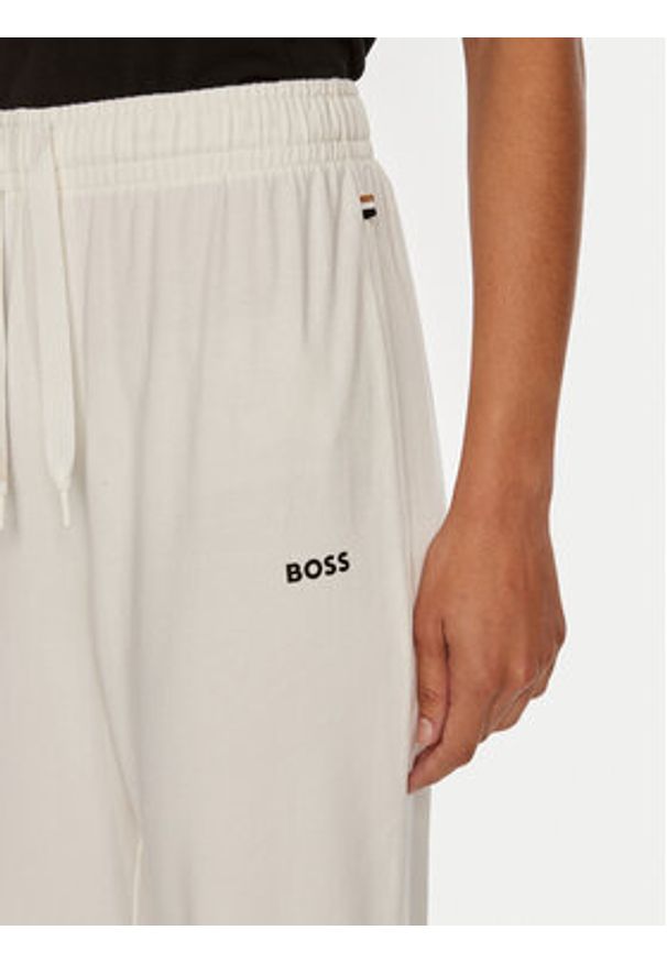 BOSS - Boss Spodnie dresowe 50520148 Écru Relaxed Fit. Materiał: bawełna