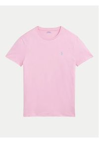 Polo Ralph Lauren T-Shirt 710671438417 Różowy Slim Fit. Typ kołnierza: polo. Kolor: różowy. Materiał: bawełna #4