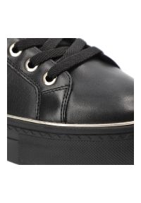 Czarne Senakersy Tamaris Buty Ze Skóry Naturalnej. Okazja: na spacer, na co dzień. Kolor: czarny. Materiał: skóra. Sport: turystyka piesza #3