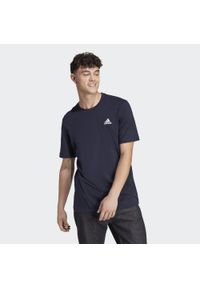 Adidas - Koszulka sportowa męska adidas Essentials. Kolor: niebieski. Materiał: bawełna. Sport: piłka nożna #1