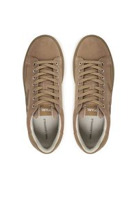 Karl Lagerfeld - KARL LAGERFELD Sneakersy Kapri KL52542F Beżowy. Kolor: beżowy. Materiał: skóra, nubuk #2