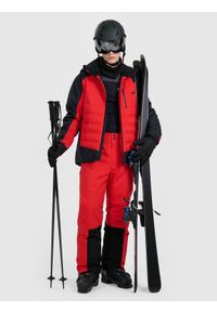4f - 4F Kurtka narciarska membrana 20000 z wypełnieniem Primaloft Silver męska - szara XL. Okazja: na co dzień. Typ kołnierza: kołnierzyk stójkowy. Kolor: czerwony. Długość: długie. Sezon: zima. Styl: casual #2