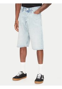 Jack & Jones - Jack&Jones Szorty jeansowe Ron 12272237 Niebieski Baggy Fit. Kolor: niebieski. Materiał: bawełna