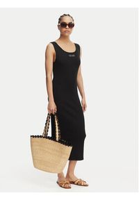 Liu Jo Beachwear Sukienka codzienna VA6129 J4822 Czarny Regular Fit. Okazja: na co dzień. Kolor: czarny. Materiał: bawełna. Typ sukienki: proste. Styl: casual #5
