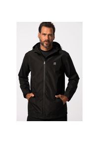 JAY-PI - Męska Kurtka przeciwdeszczowa pełna funkcjonalność 3 funkcje outdoor. Kolekcja: plus size. Kolor: czarny. Materiał: poliester, materiał. Sport: outdoor