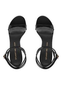 Stuart Weitzman Sandały Naudistini Wrap 100 SM910 Czarny. Kolor: czarny. Materiał: lakier, skóra #4