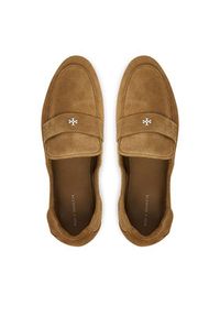 Tory Burch Lordsy Baller Loafe 179145 Brązowy. Kolor: brązowy. Materiał: zamsz, skóra #4