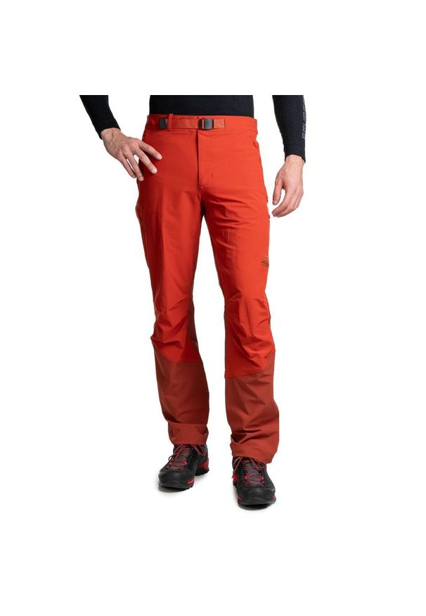 MOUNTAIN EQUIPMENT - Spodnie softshell męskie Ibex Mountain Ac. Kolor: czerwony. Materiał: softshell. Sport: turystyka piesza