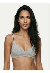 TOMMY HILFIGER - Tommy Hilfiger Biustonosz bezfiszbinowy Lighty Lined UW0UW02413 Szary. Kolor: szary. Materiał: bawełna #1