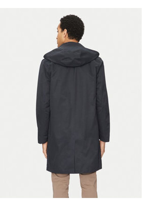 Marc O'Polo Płaszcz przejściowy 520 0073 71000 Granatowy Regular Fit. Typ kołnierza: polo. Kolor: niebieski. Materiał: syntetyk