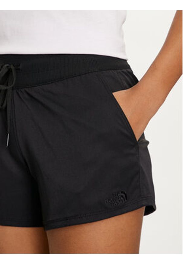 The North Face Szorty sportowe Aphrodite NF0A86YK Czarny Regular Fit. Kolor: czarny. Materiał: syntetyk