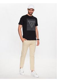 Guess T-Shirt M3YI91 K9RM1 Czarny Slim Fit. Kolor: czarny. Materiał: bawełna #4