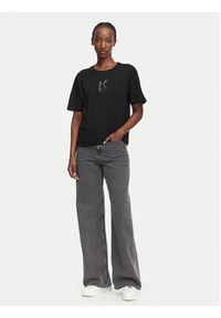 Karl Lagerfeld Jeans T-Shirt B3W17018 Czarny Regular Fit. Kolor: czarny. Materiał: bawełna #5