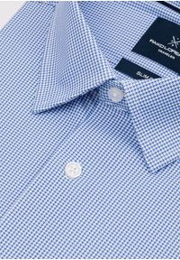 Pako Lorente - PAKO LORENTE - Dzianinowa koszula męska w pepitkę. Materiał: dzianina. Długość rękawa: długi rękaw. Długość: długie. Sezon: wiosna #9