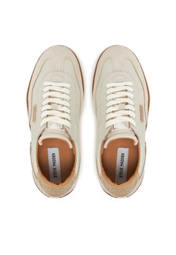 Steve Madden Sneakersy Euphoria SM11003591 Beżowy. Kolor: beżowy. Materiał: skóra