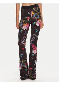 Versace Jeans Couture Legginsy 79HAC107 JS487 Kolorowy Flare Fit. Materiał: syntetyk. Wzór: kolorowy