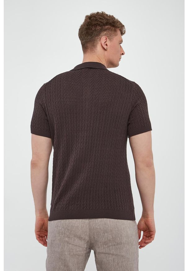 Polo męskie zapinane Tristao JOOP!. Typ kołnierza: polo