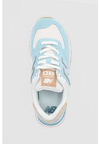 New Balance Buty na płaskiej podeszwie. Nosek buta: okrągły. Zapięcie: sznurówki. Kolor: niebieski. Materiał: guma. Obcas: na płaskiej podeszwie #5