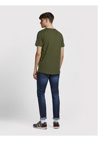 Jack & Jones - Jack&Jones T-Shirt Basher 12182498 Zielony Regular Fit. Kolor: zielony. Materiał: bawełna