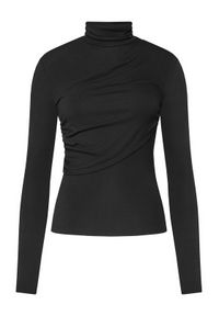 Patrizia Pepe Bluzka 2M4478 J337 Czarny Regular Fit. Kolor: czarny. Materiał: syntetyk
