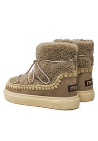 Mou Śniegowce Eskimo Sneaker Bold Scoub Lace FW411012A Szary. Kolor: szary. Materiał: skóra #7
