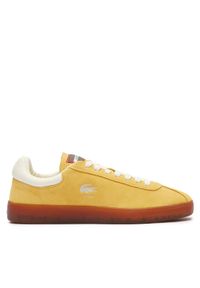 Lacoste Sneakersy Basehot Leather 747SMA0041 Żółty. Kolor: żółty