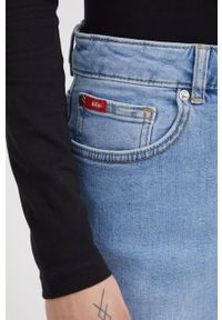 Lee Cooper spódnica jeansowa mini prosta. Okazja: na co dzień. Kolor: niebieski. Materiał: jeans. Styl: casual #5
