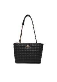Guess Torebka Nadira HWQG84 24220 Czarny. Kolor: czarny. Materiał: skórzane
