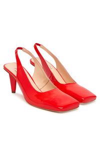 AGL Czółenka Celia Sling B D279003PCPLUME0377 Pomarańczowy. Kolor: pomarańczowy. Materiał: skóra, lakier #6