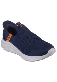 skechers - Buty sportowe Sneakersy damskie, Skechers Ultra Flex 3.0 - Smooth Step Slip-ins. Kolor: pomarańczowy, wielokolorowy, niebieski. Sport: turystyka piesza