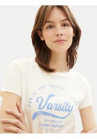 Tom Tailor Denim T-Shirt 1040185 Biały Regular Fit. Kolor: biały. Materiał: bawełna #5