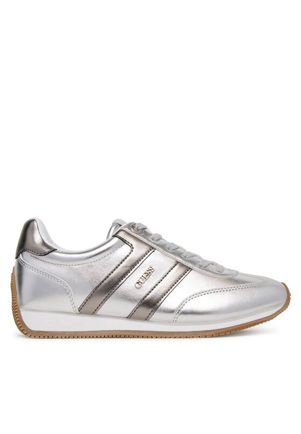 Guess Sneakersy FLTSAP LEM12 Srebrny. Kolor: srebrny. Materiał: skóra