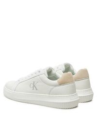 Calvin Klein Jeans Sneakersy Chunky Cupsole Low Mg YM0YM01253 Biały. Kolor: biały. Materiał: skóra #5