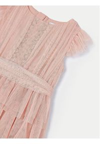 Mayoral Sukienka elegancka 3912 Różowy Regular Fit. Kolor: różowy. Materiał: syntetyk. Styl: elegancki #3