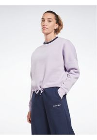 Reebok Bluza Identity HT6270 Fioletowy Relaxed Fit. Kolor: fioletowy. Materiał: bawełna