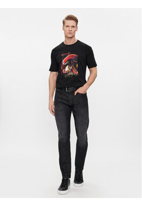 BOSS - Boss T-Shirt Teemushroom 50509892 Czarny Regular Fit. Kolor: czarny. Materiał: bawełna
