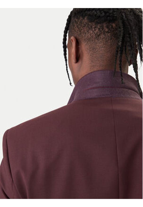 Hugo - HUGO Garnitur Henry/Getlin 232X 50547345 Brązowy Slim Fit. Kolor: brązowy. Materiał: syntetyk