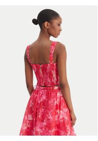 Fracomina Top FR25ST2024W775U6 Różowy Slim Fit. Kolor: różowy. Materiał: syntetyk #2