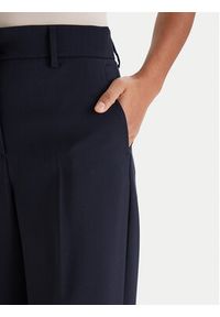 Weekend Max Mara Spodnie palazzo Visivo 2615131041 Granatowy Relaxed Fit. Kolor: niebieski. Materiał: wełna #5