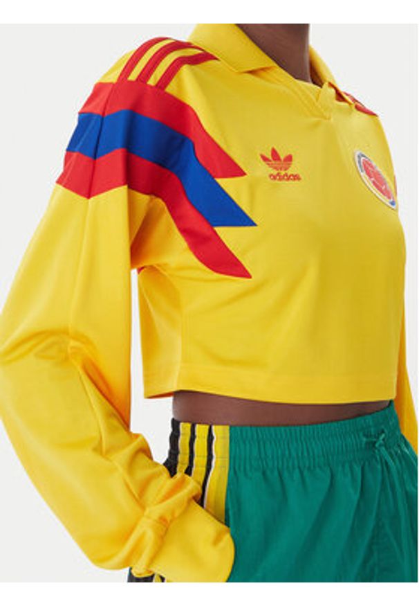 Adidas - adidas Bluzka Columbia Reconstructed Bringback KE2299 Żółty Regular Fit. Kolor: żółty. Materiał: syntetyk