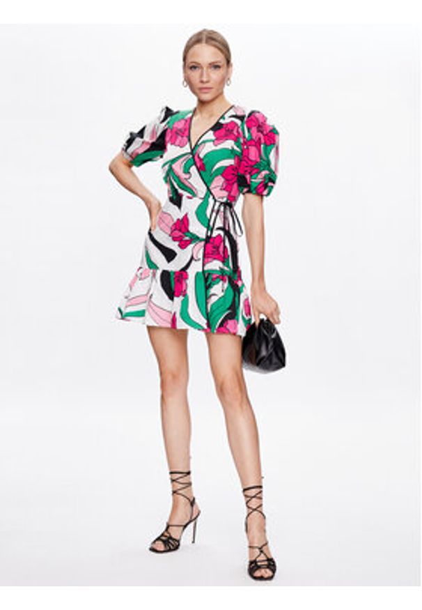 Pinko Sukienka codzienna 100995 A0TN Kolorowy Regular Fit. Okazja: na co dzień. Materiał: bawełna. Wzór: kolorowy. Typ sukienki: proste. Styl: casual