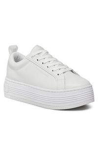 Calvin Klein Jeans Sneakersy Bold Flatf Low Laceup Lth In Lum YW0YW01309 Biały. Kolor: biały #4