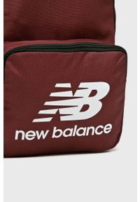 New Balance - Plecak. Kolor: brązowy. Materiał: poliester, materiał. Wzór: gładki, nadruk #2