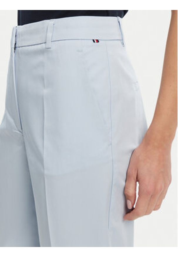 TOMMY HILFIGER - Tommy Hilfiger Chinosy WW0WW40504 Błękitny Straight Fit. Kolor: niebieski. Materiał: bawełna