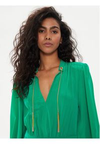 Liu Jo Sukienka codzienna CA4061 T5853 Zielony Regular Fit. Okazja: na co dzień. Kolor: zielony. Materiał: jedwab. Typ sukienki: proste. Styl: casual
