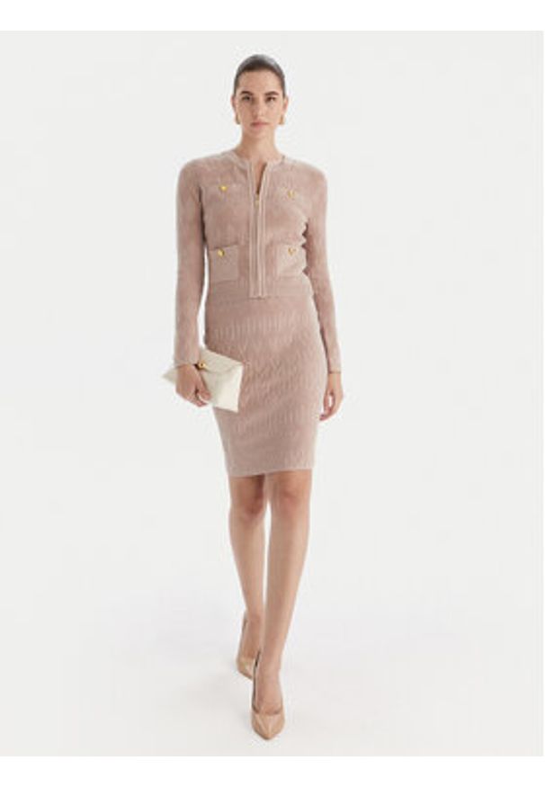 Marciano Guess Kardigan 5BGR06 5661Z Beżowy Regular Fit. Kolor: beżowy. Materiał: syntetyk