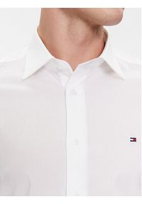 TOMMY HILFIGER - Tommy Hilfiger Koszula Cl Flex Poplin Rf Shirt MW0MW31219 Biały Regular Fit. Kolor: biały. Materiał: bawełna