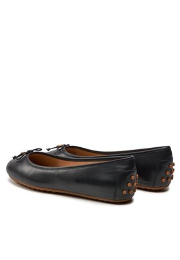 Lauren Ralph Lauren Baleriny 802927941001 Czarny. Kolor: czarny. Materiał: skóra