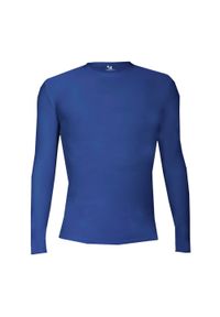BADGER SPORT - Koszulka z długim rękawem Pro Compression Adults Men Round Neck Undershirt. Kolor: niebieski. Długość rękawa: długi rękaw. Długość: długie