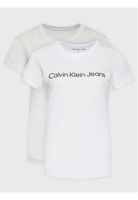 Calvin Klein Jeans Komplet 2 t-shirtów J20J216466 Kolorowy Slim Fit. Materiał: bawełna. Wzór: kolorowy #3